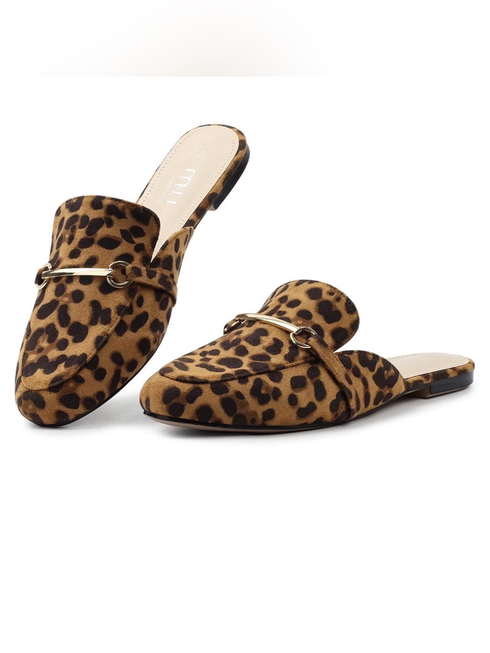 Musshoe Leopard Print Mule Slide Size 7 - Brand New!